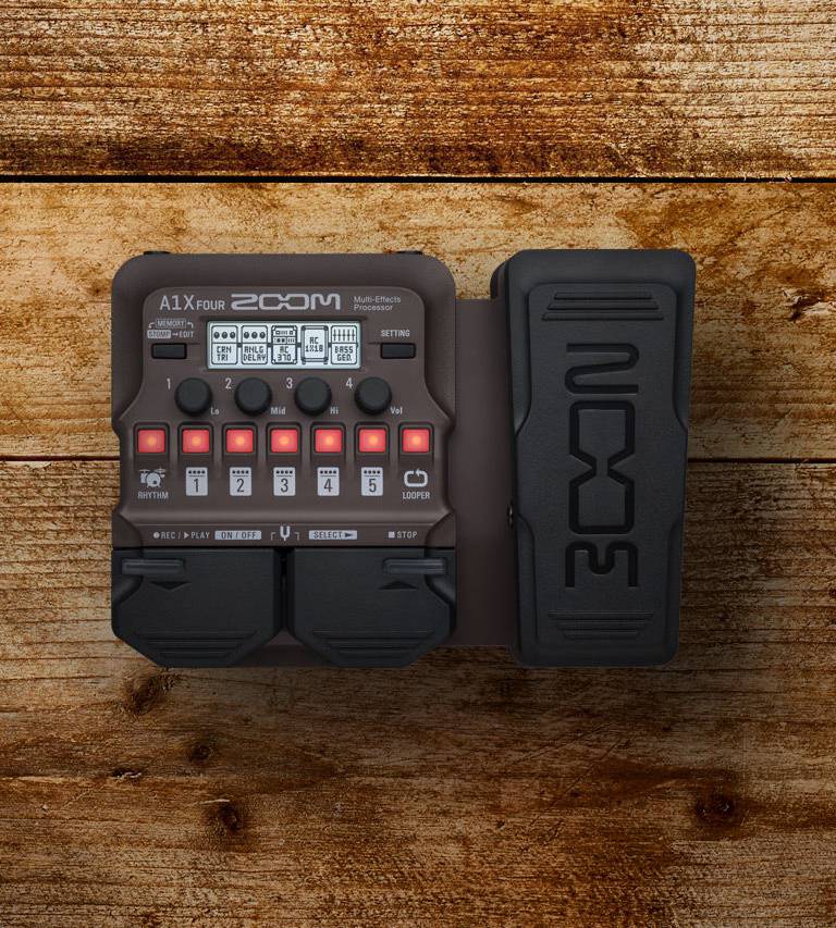 A1XFOUR Zoom Multi FX For Acoustic Instruments  W/expression