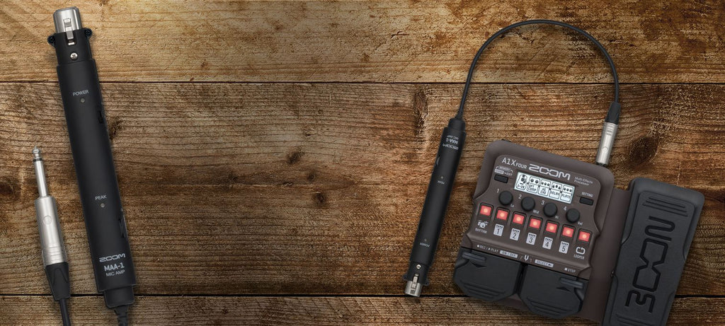 A1XFOUR Zoom Multi FX For Acoustic Instruments  W/expression