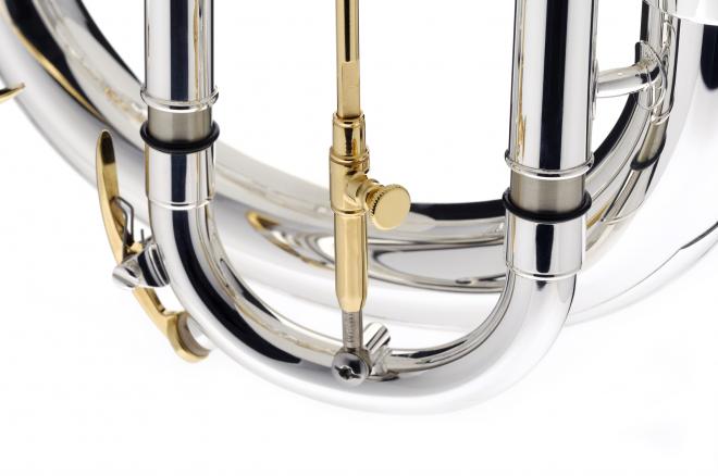 Besson Prestige Tenor Horn Silver Close Up 2