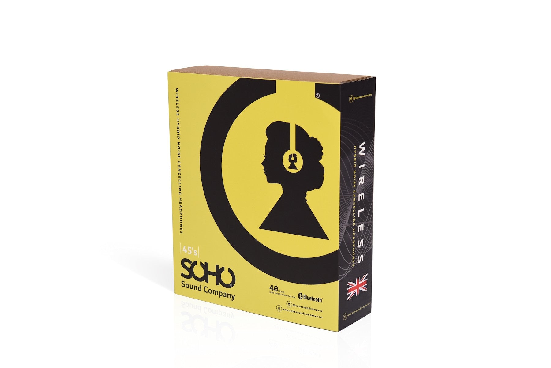 Soho 45'S Noice Cancelling Hybrid Bluetooth Headphones