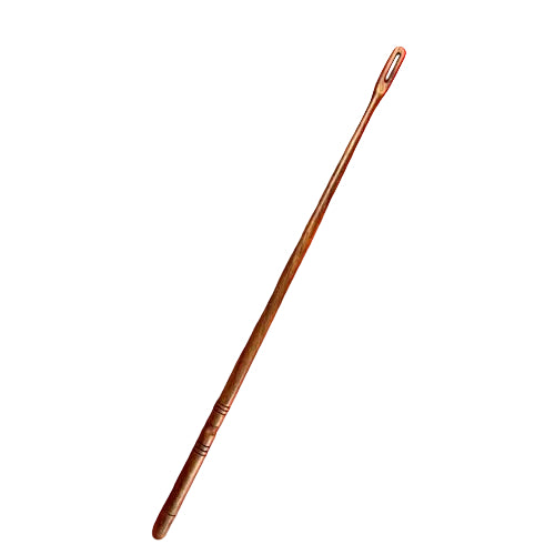 Wood flute cleaning rod