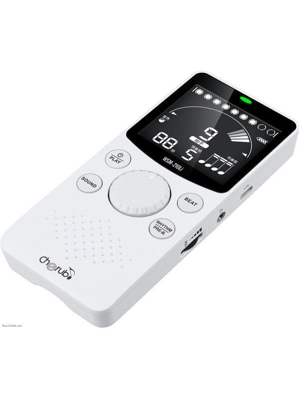 Versatile Adjustment, Powerful Sound, Rechargeable Metronome